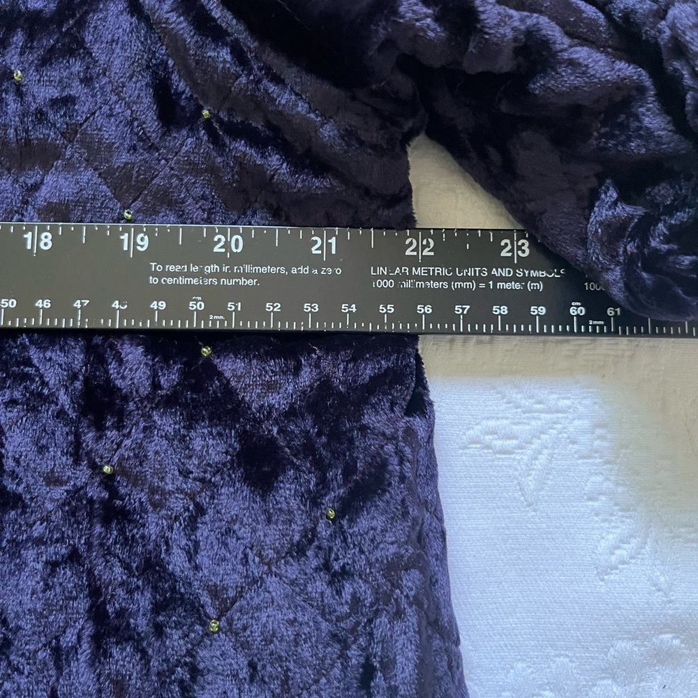 NWT Coldwater Creek Reversible Quilted Beads Embellished Silk Purple Large - Picture 10 of 16